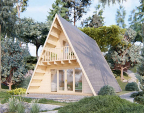 A shaped houses