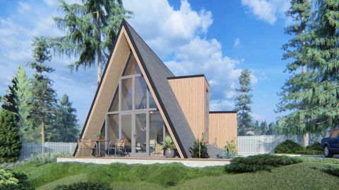Dārza māja A-frame 39