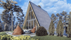 Dārza māja A-frame 32